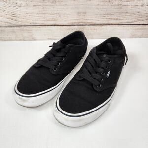Vans Men’s Black Canvas Atwood Skater Shoes 9.5